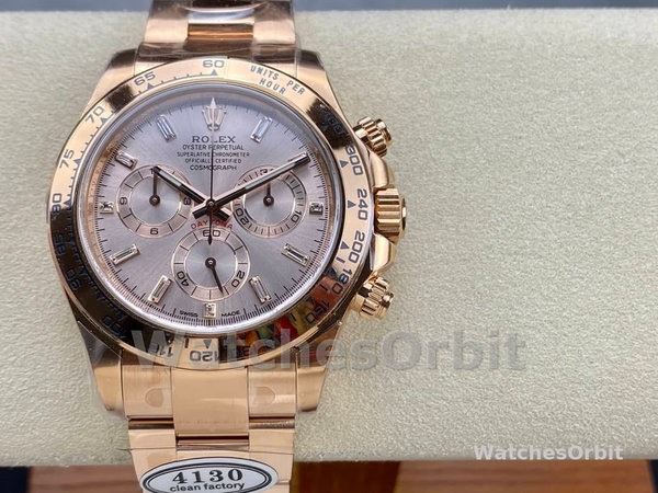 Rolex Daytona m116505 Everose Gold Sundust Pink Dial 40MM Mens Replica Watch
