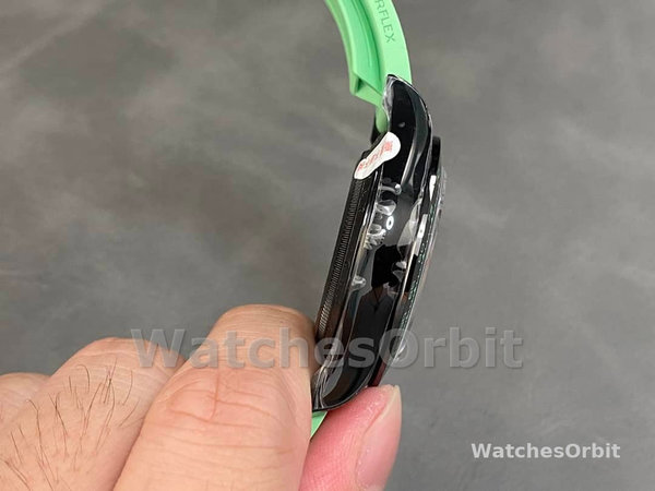 Rolex Daytona PVD Ceramic Bezel GET Best Edition Green Rubber Strap