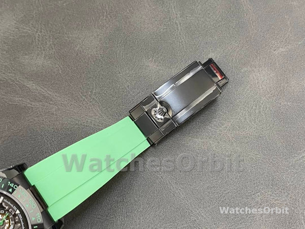 Rolex Daytona PVD Ceramic Bezel GET Best Edition Green Rubber Strap