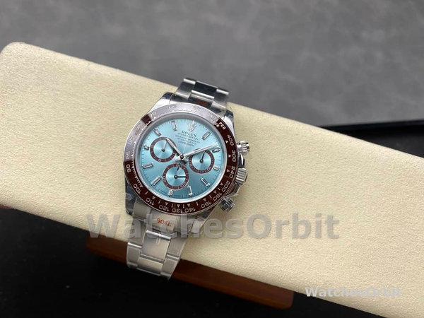 Rolex Platinum Cosmograph Daytona Ice Blue Ice Blue Diamond Baguette Mark 126506 0002