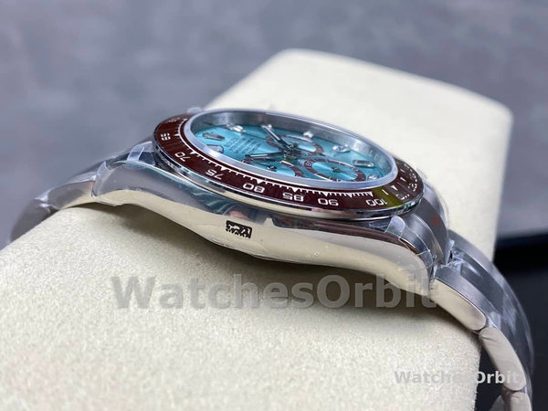 Rolex Platinum Cosmograph Daytona Ice Blue Ice Blue Diamond Baguette Mark 126506 0002