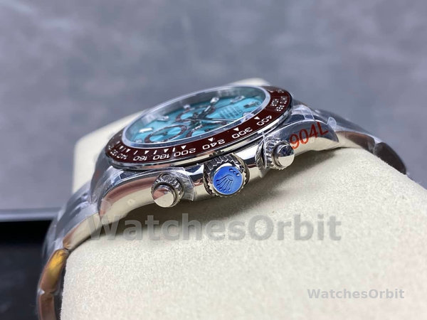 Rolex Platinum Cosmograph Daytona Ice Blue Ice Blue Diamond Baguette Mark 126506 0002