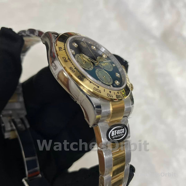 Rolex Two Tone Daytona 126503 0002 Black Diamond Replica Watch