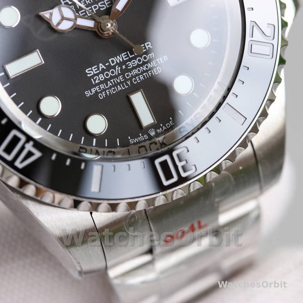 Rolex Deepsea 126660 Black Dial Oyster Steel 44mm Mens replica watch