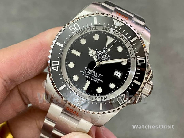 Rolex Deepsea 126660 Black Dial Oyster Steel 44mm Mens replica watch