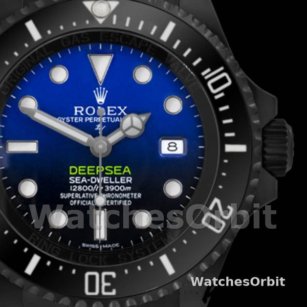 Rolex Sea-Dweller Deepsea 116660 PVD/DLC Coated Stainless Steel D-Blue Dial 44MM Mens Replica Watch