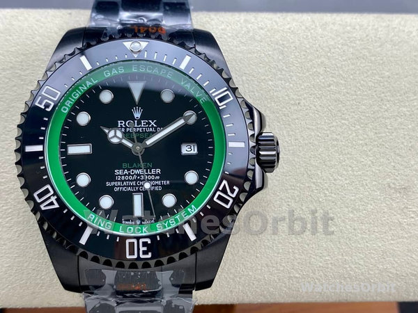 Rolex Sea Dweller Deepsea Mens Blaken Custom Edition 44mm