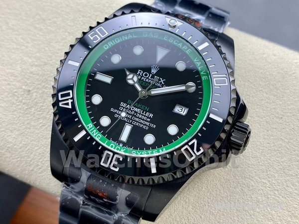 Rolex Sea Dweller Deepsea Mens Blaken Custom Edition 44mm