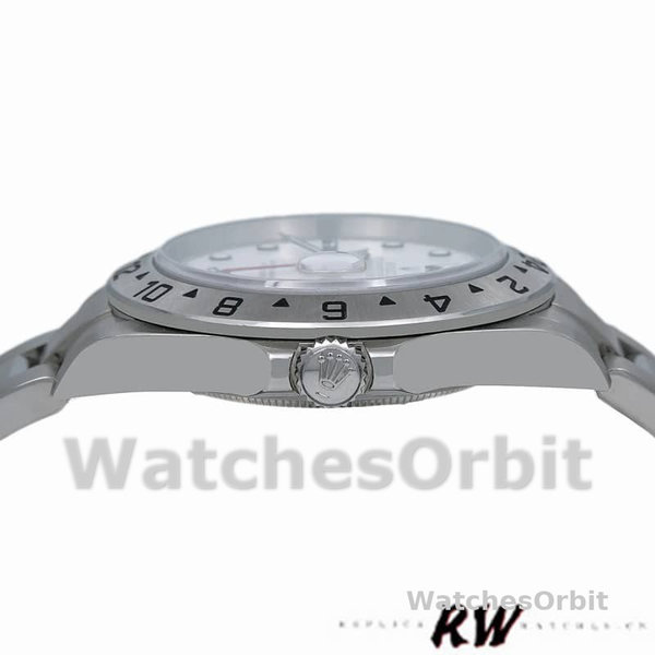 Rolex Explorer II 16570 Stainless Steel White Dial 40MM Mens Replica Watch
