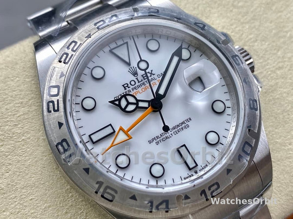 Rolex Explorer II m226570 0001 Stainless Steel White Dial 42MM Mens Replica Watch