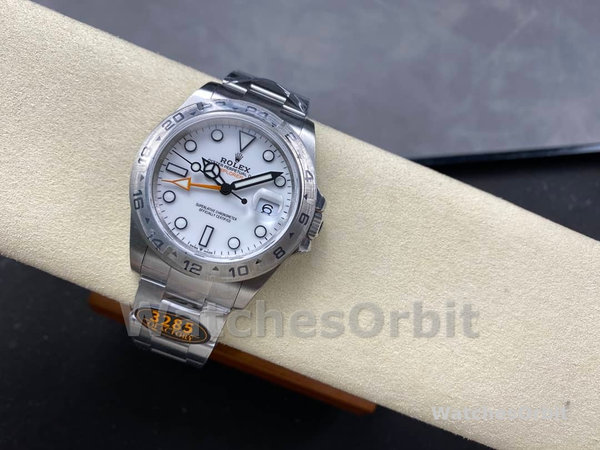 Rolex Explorer II m226570 0001 Stainless Steel White Dial 42MM Mens Replica Watch