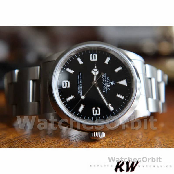 Rolex Explorer SRL156 14270 Stainless Steel Black Dial 36MM Mens Replica Watch