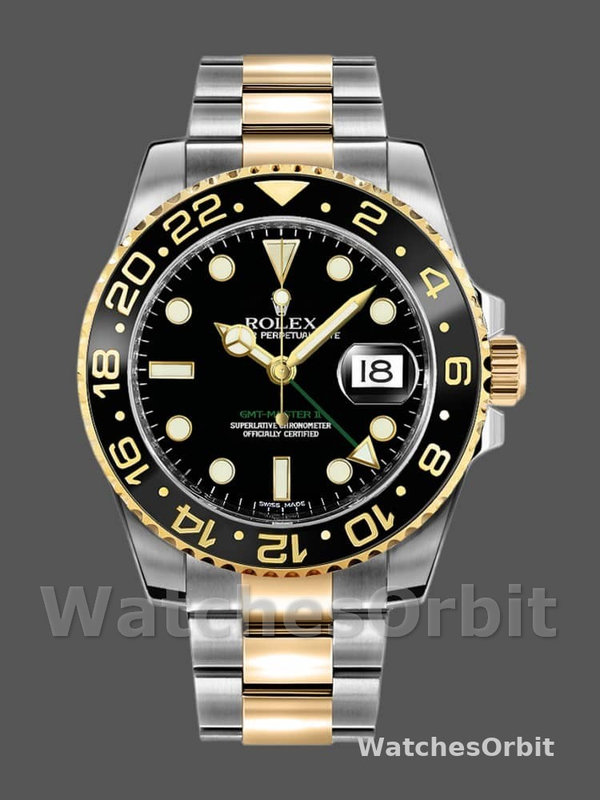 Rolex GMT-Master II 116713LN stainless steel case Black Dial 40mm Mens Replica Watch