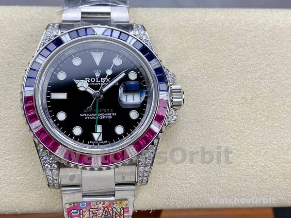 Rolex GMT Master II 116759SA Black Dial 40mm Mens Replica Watch