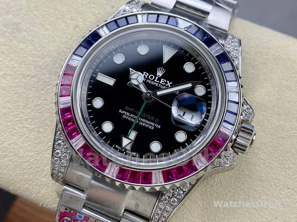 Rolex GMT Master II 116759SA Black Dial 40mm Mens Replica Watch