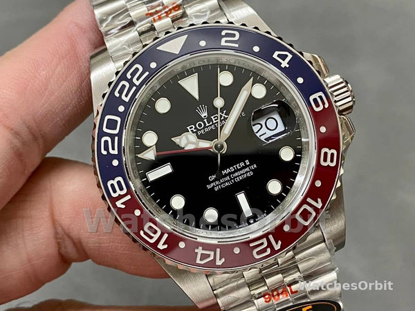 Rolex GMT-Master II 126710BLRO Stainless Steel Black Dial 40MM Mens Replica Watch