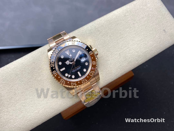 Rolex GMT-Master II 126715CHNR Black Dial Everose case 40MM Mens Replica Watch