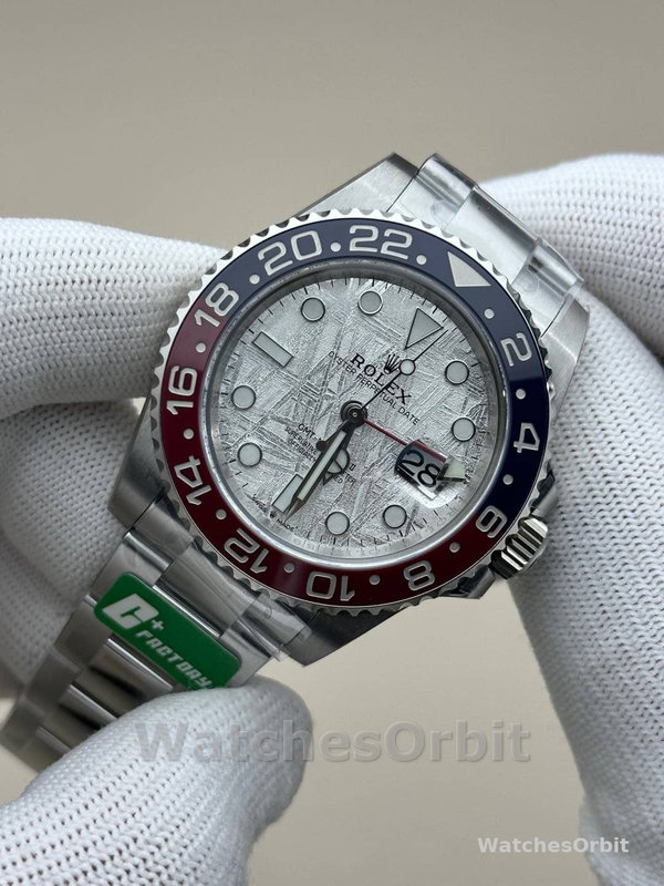 Rolex GMT-Master II 126719 0002 White Gold Meteorite Grey Dial 40mm Mens Replica Watch