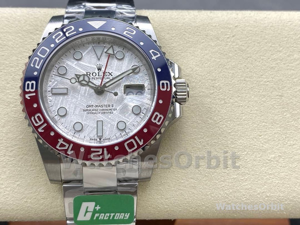 Rolex GMT-Master II 126719 0002 White Gold Meteorite Grey Dial 40mm Mens Replica Watch