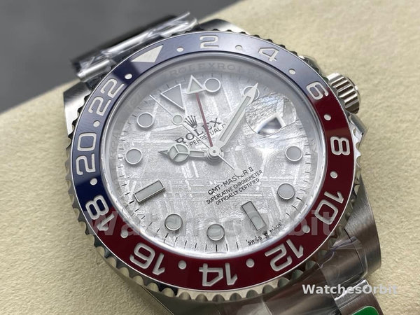 Rolex GMT-Master II 126719 0002 White Gold Meteorite Grey Dial 40mm Mens Replica Watch