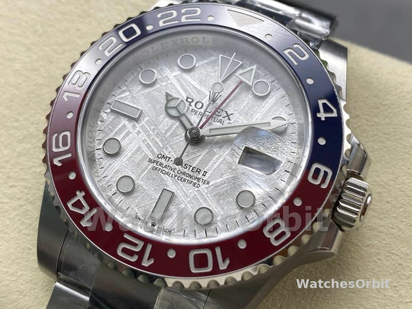 Rolex GMT-Master II 126719 0002 White Gold Meteorite Grey Dial 40mm Mens Replica Watch