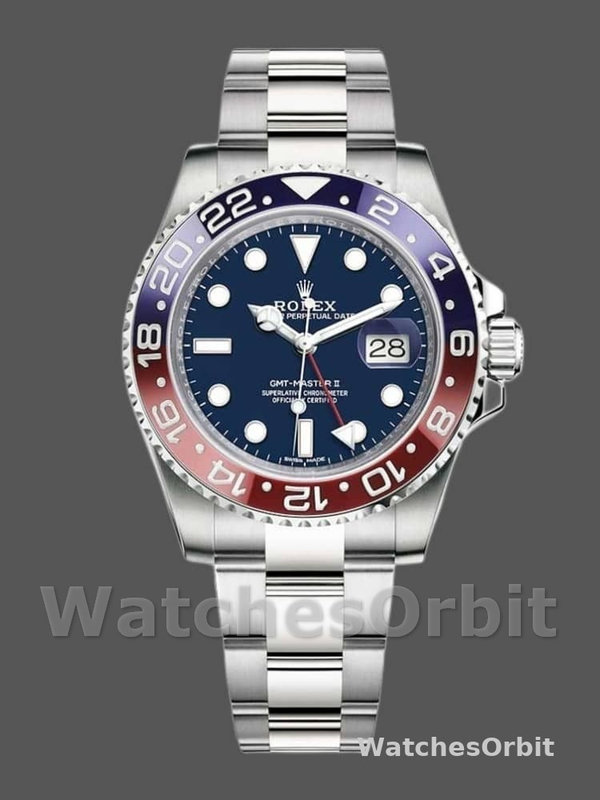 Rolex GMT-Master II 126719BLRO White Gold Blue Dial 40mm Mens Replica Watch