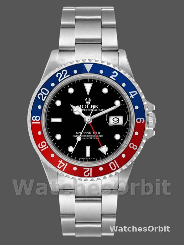 Rolex GMT-Master II 16710 Black Dial Blue Red Pepsi Bezel 40MM Mens Replica Watch