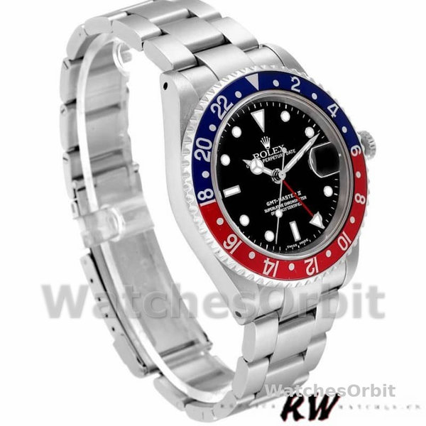 Rolex GMT-Master II 16710 Black Dial Blue Red Pepsi Bezel 40MM Mens Replica Watch