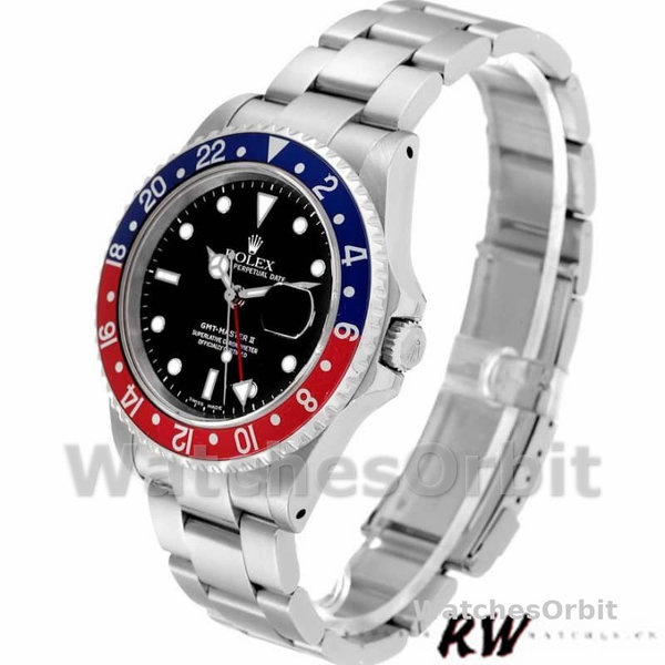 Rolex GMT-Master II 16710 Black Dial Blue Red Pepsi Bezel 40MM Mens Replica Watch