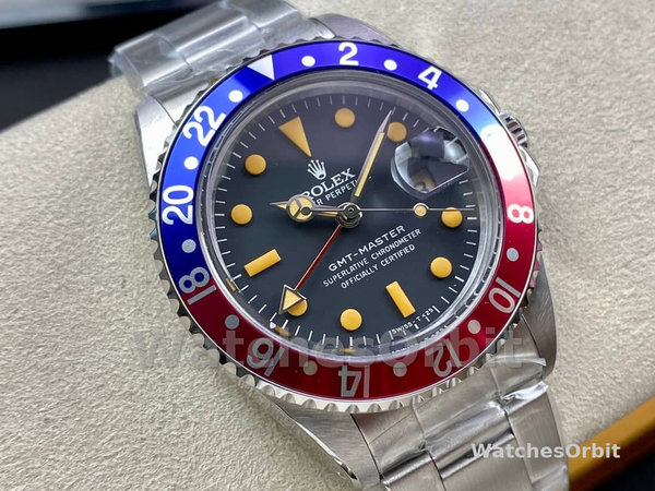 Rolex GMT-Master II 16710 Black Dial Blue Red Pepsi Bezel 40MM Mens Replica Watch