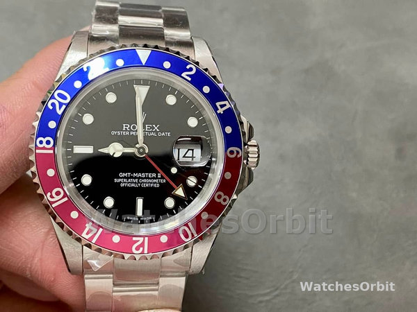 Rolex GMT-Master II 16710 Black Dial Blue Red Pepsi Bezel 40MM Mens Replica Watch