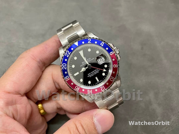 Rolex GMT-Master II 16710 Black Dial Blue Red Pepsi Bezel 40MM Mens Replica Watch