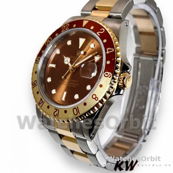 Rolex GMT-Master II 16713 White Gold Chocolate Dial 40mm Mens Replica Watch