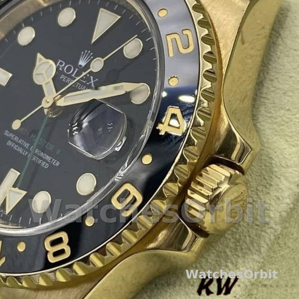 Rolex GMT Master II 40mm m126718grnr 0001 Oyster Bracelet Black Dial Mens Replica Watch