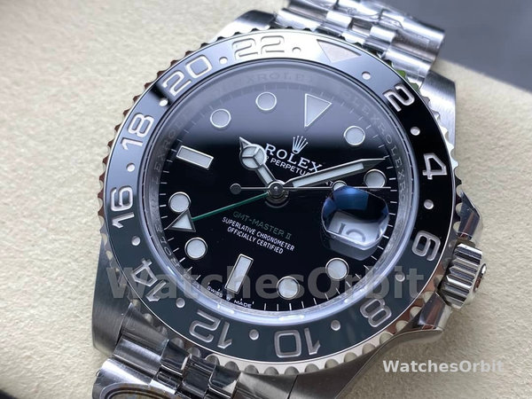 Rolex Gmt Master II Automatic Black Dial M126710GRNR 0003 40mm