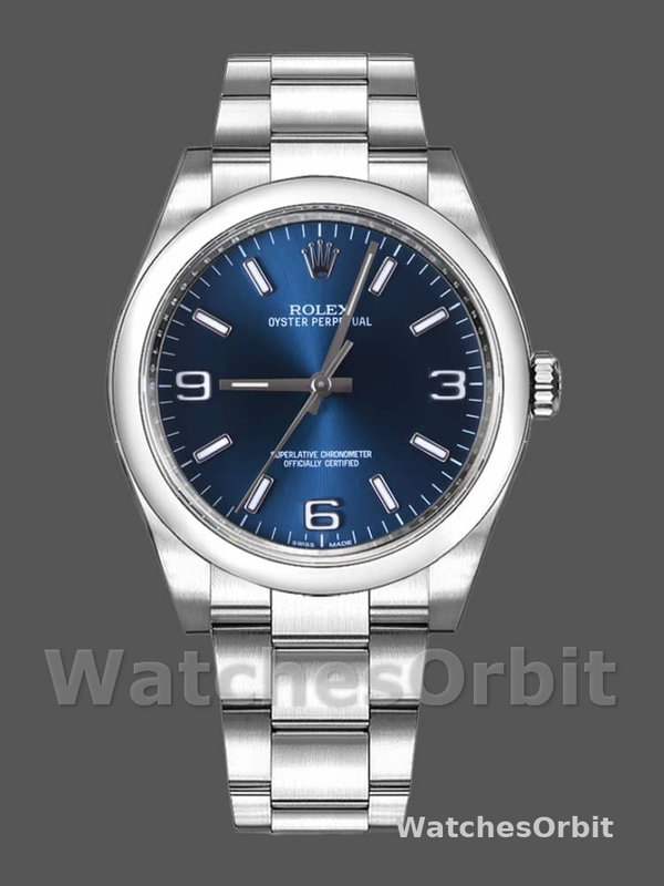 Rolex Oyster Perpetual 116000 Blue Dial 36mm Automatic Unisex Replica Watch