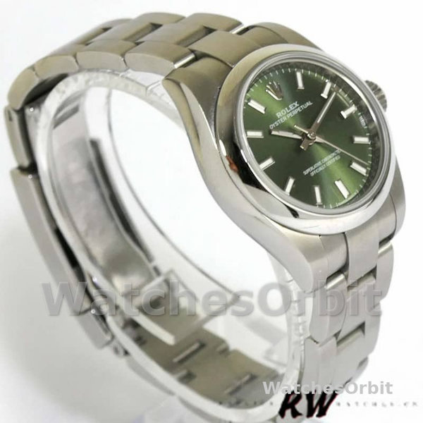 Rolex Oyster Perpetual 176200 Olive Green Dial Oyster Bracelet 26mm Lady Replica Watch