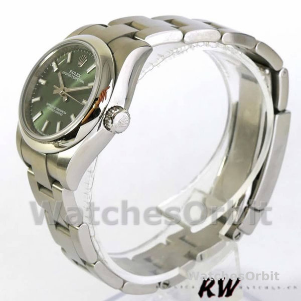 Rolex Oyster Perpetual 176200 Olive Green Dial Oyster Bracelet 26mm Lady Replica Watch