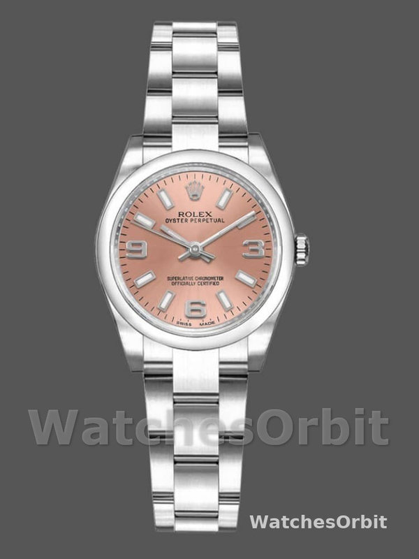 Rolex Oyster Perpetual 176200 Pink Dial Domed Bezel 26MM Lady Replica Watch