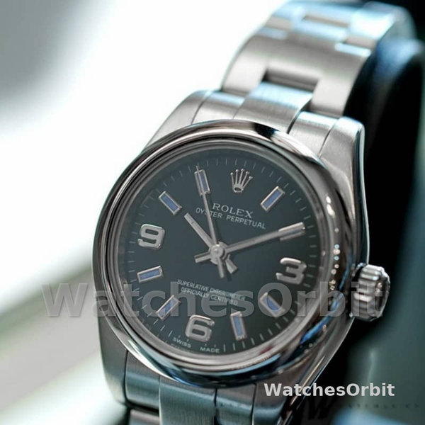 Rolex Oyster Perpetual 176200 Stainless Steel Blue Index Dial 26MM Lady Replica Watch
