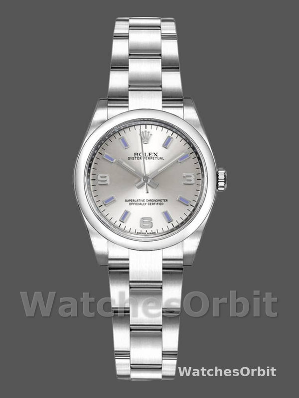 Rolex Oyster Perpetual 176200 Stainless Steel Silver Dial 26MM Lady Replica Watch