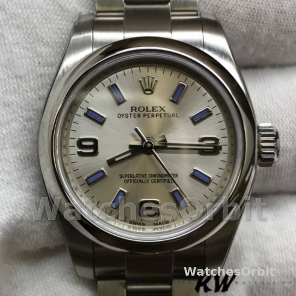 Rolex Oyster Perpetual 176200 Stainless Steel Silver Dial 26MM Lady Replica Watch