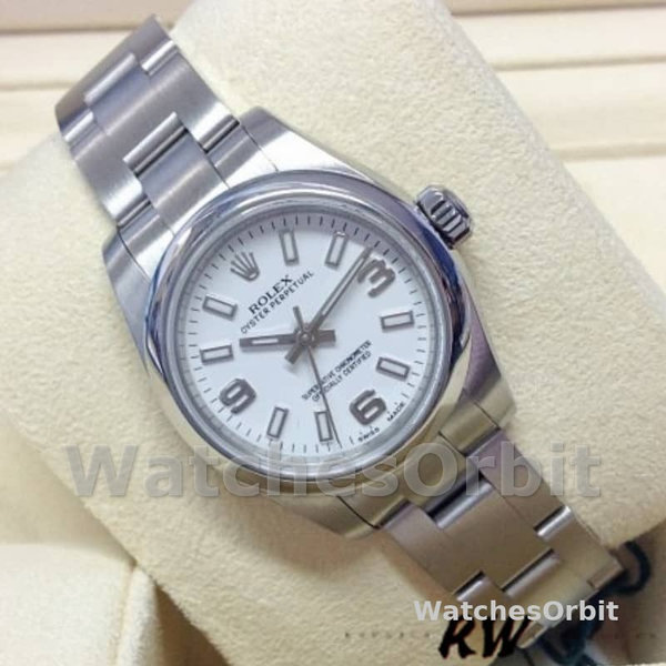 Rolex Oyster Perpetual 176200 Stainless Steel White Dial 26MM Lady Replica Watch