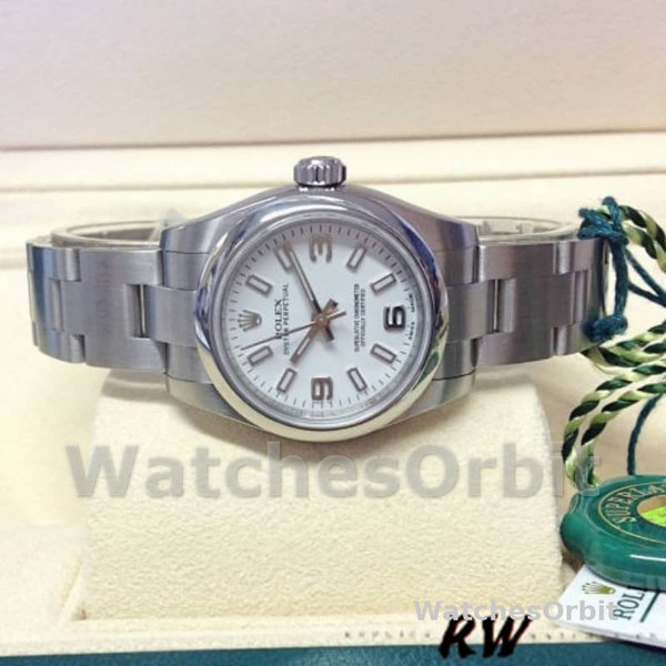 Rolex Oyster Perpetual 176200 Stainless Steel White Dial 26MM Lady Replica Watch