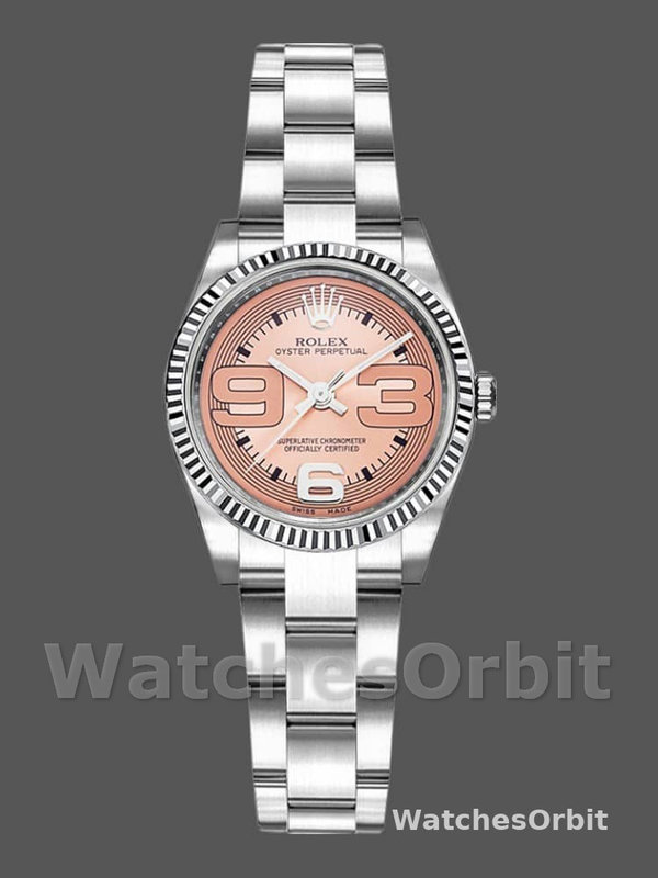 Rolex Oyster Perpetual 176234 Pink Maxi Arabic Numerals Dial 26MM Lady Replica Watch