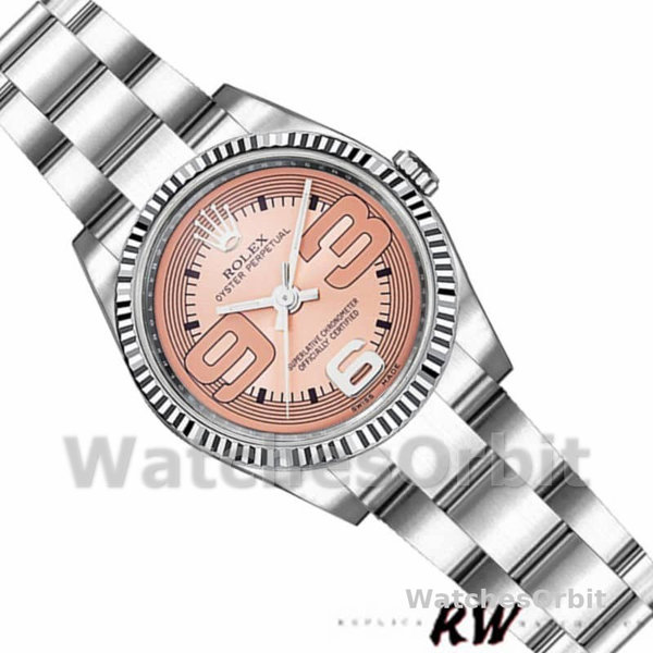 Rolex Oyster Perpetual 176234 Pink Maxi Arabic Numerals Dial 26MM Lady Replica Watch