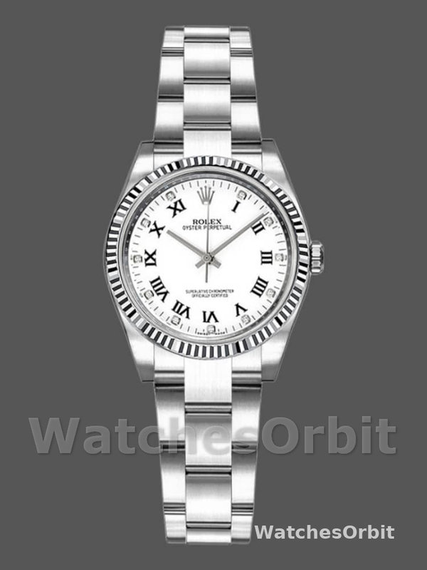 Rolex Oyster Perpetual 176234 White Roman Dial 26mm Lady Replica Watch
