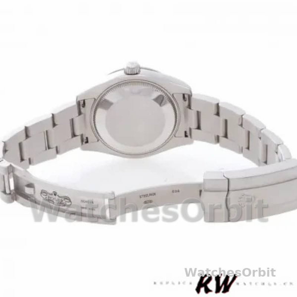 Rolex Oyster Perpetual 177200 Silver Maxi Arabic Dial 31mm Lady Replica Watch