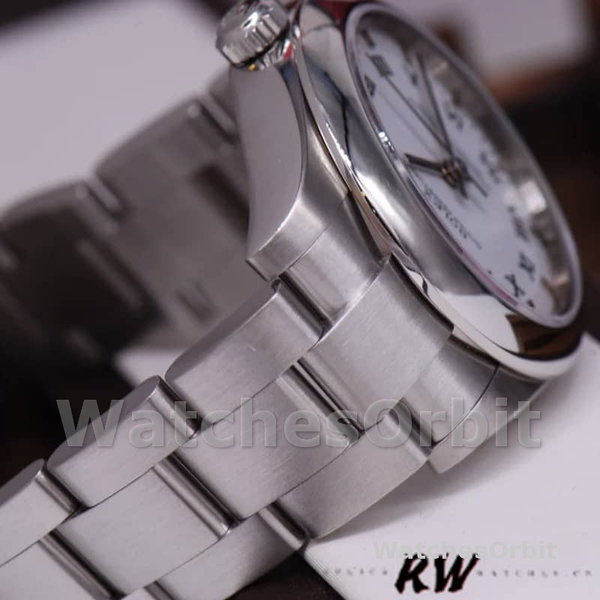 Rolex Oyster Perpetual 177200 White Roman Dial Oyster Bracelet 31mm Lady Replica Watch