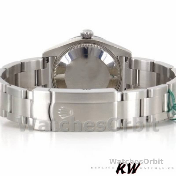 Rolex Oyster Perpetual 177210 Black Dial Stainless Steel 31mm Lady Replica Watch